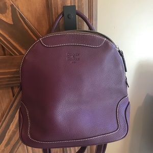 Dooney & Bourke backpack eggplant pebble leather